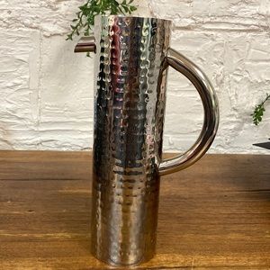 Hammered Metal Bar Can